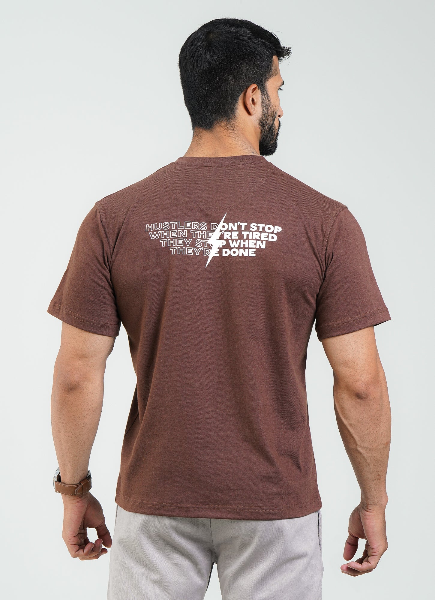 Don't Stop Loose Fit T-Shirt - Brown