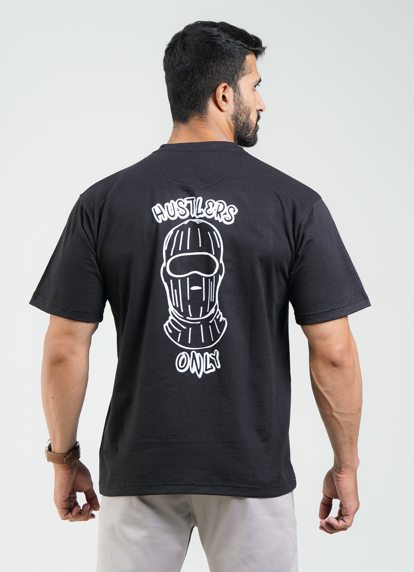Balaclava Loose Fit T-Shirt-Black