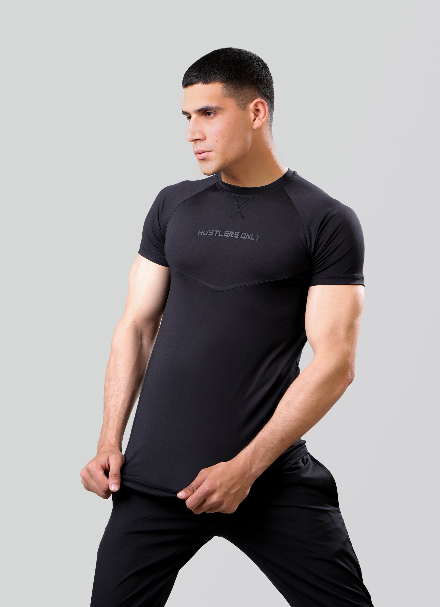 Ace Dryflex Black T-shirt for Mens | HustlersOnlyUK