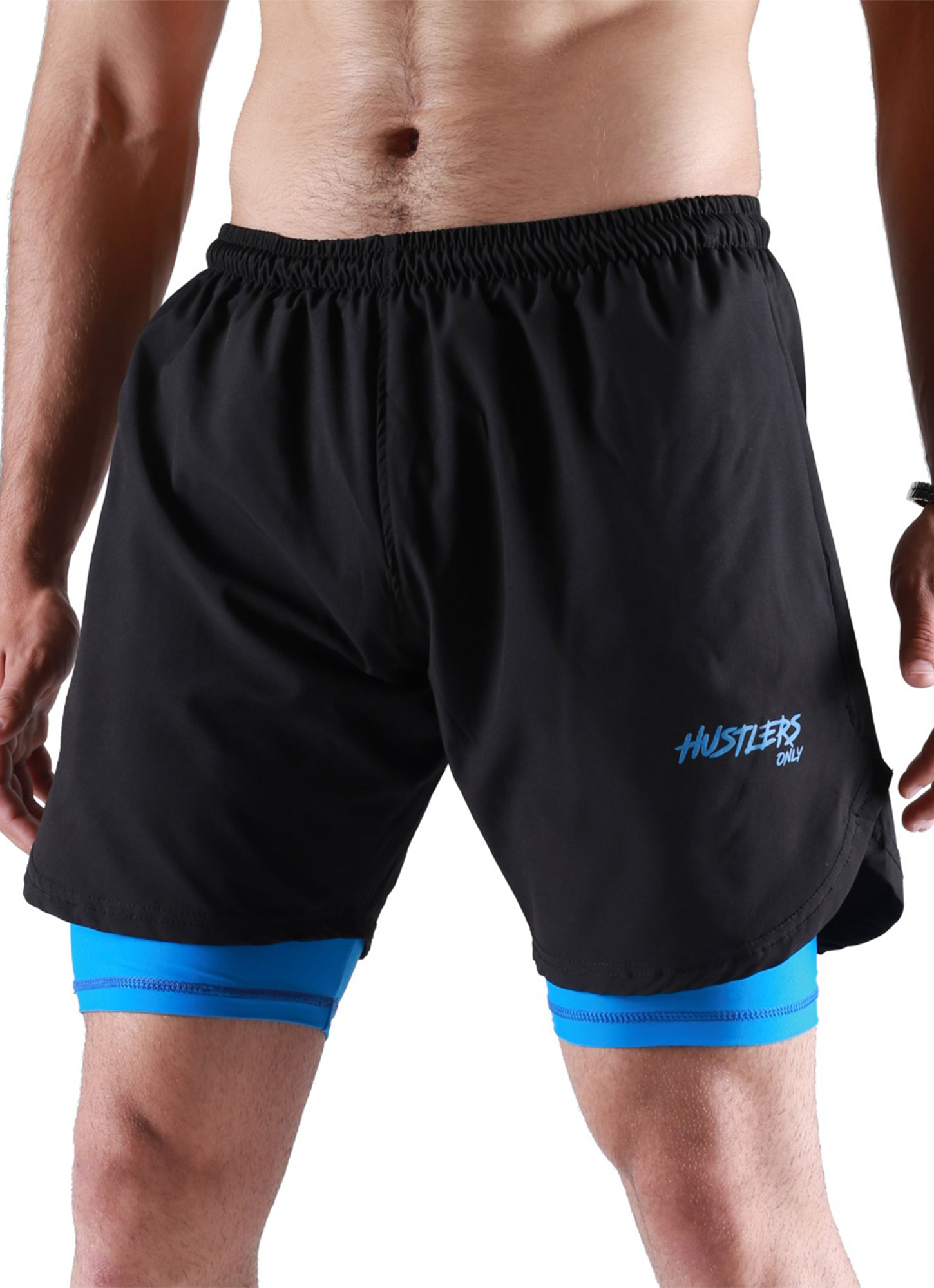 Compression Blue Shorts for Mens | HustlersOnlyUK