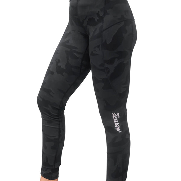 Camo Compression Leggings Sportswear Women HUSTLERS ONLY UK