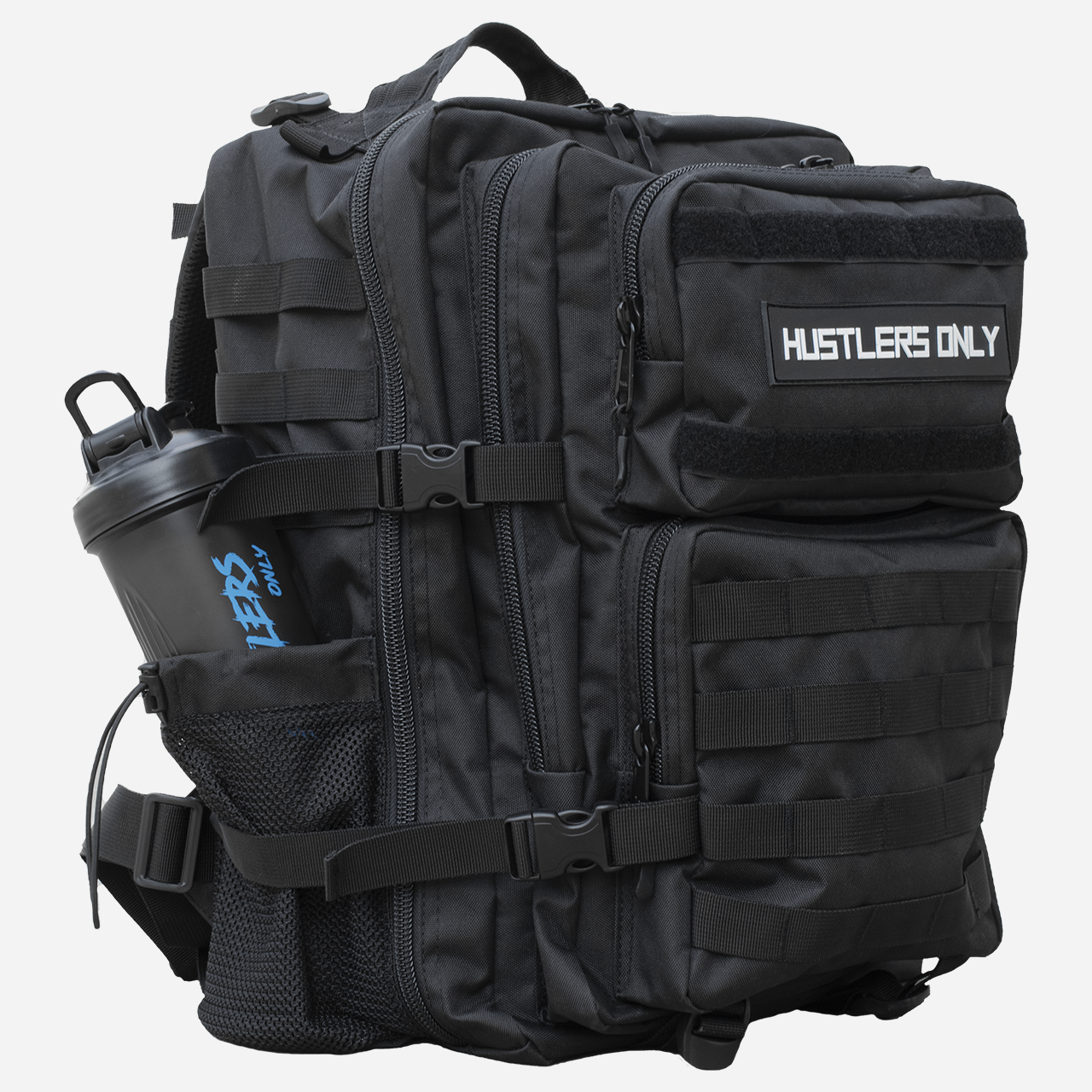 Alpha Military Backpack Black Gym Backpack HUSTLERS ONLY UK